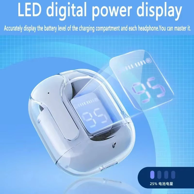 Audífonos Bluetooth T2 – Sonido Estéreo, Pantalla LED y Micrófono