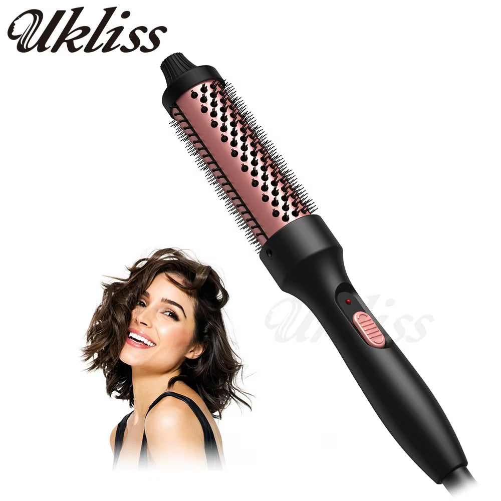 UKLISS Cepillo Térmico 2 en 1 – Riza, Da Volumen y Controla el Frizz