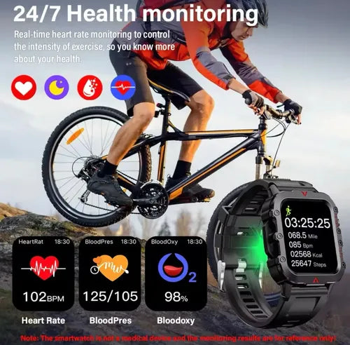 LAXASFIT Q11 Smartwatch – Llamadas, Deportes y Funciones Inteligentes
