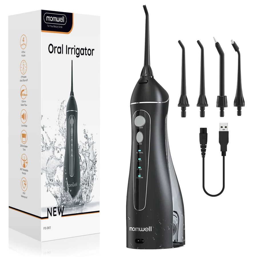 Irrigador Dental Portátil F18 – Limpieza Profunda y 4 Modos