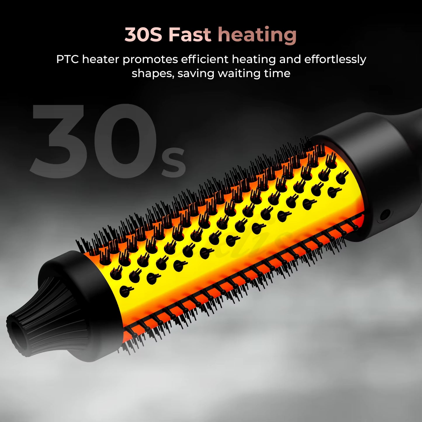 UKLISS Cepillo Térmico 2 en 1 – Riza, Da Volumen y Controla el Frizz