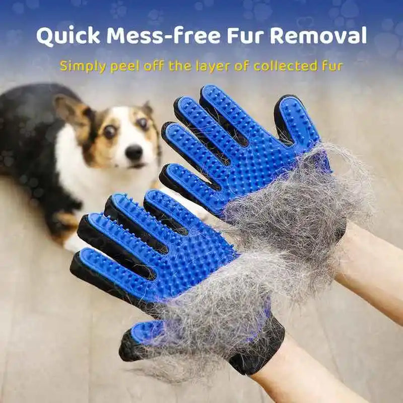 Guante Removedor de Pelo para Perros y Gatos | Cepillo de Masaje