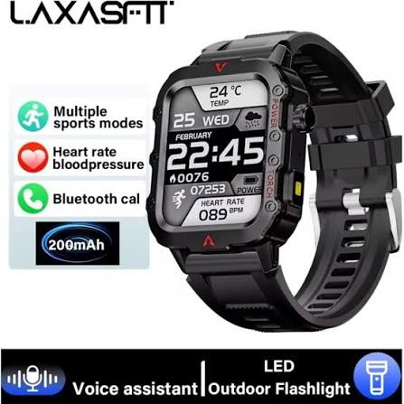 LAXASFIT Q11 Smartwatch – Llamadas, Deportes y Funciones Inteligentes
